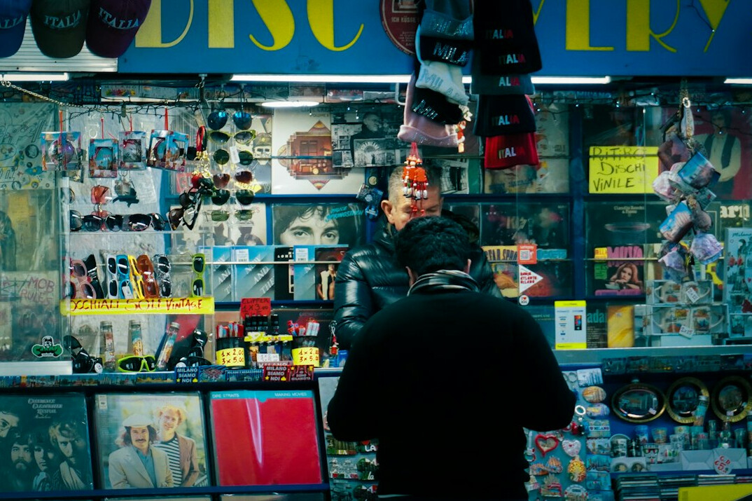 store detective observing customer